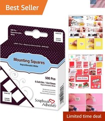 BY 3L by 3L Repositionable Permanent Mounting Squares, 1/2-Inch x 1/2-Inch, 5…