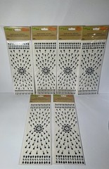 Crafters Square Jewel Border Stickers Title Boarder Gems Black Lot of 6
