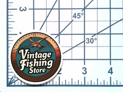 Vintage Fishing Store Logo Decal Sticker Vinyl Die Cut Retro Lure Tackle Gift