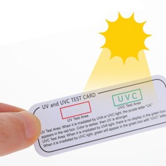 UV Uvc Detector Test Card 6pcs Reusable UVC Intensity Strip