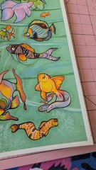 Vintage Hallmark Stickers Fish Tropical Fish Sea Life 1 Sheet