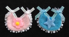6 bib bibs Bottle bottles Paper Fabric Baby boy Girl babies miniature Scrapbooks