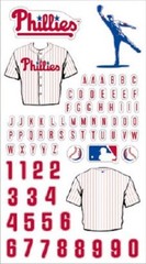 Philadelphia Phillies MLB Baseball Scrapbook Jersey Flat Sticker personalize