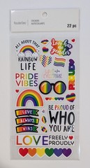 Rainbow Pride Vibes Love Everyone Scrapbooking Stickers By Recollections