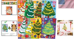 Engaging 48 Pcs Holiday Tree Stickers – Ideal for School Rewards and Crafts