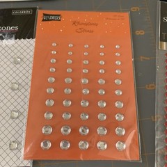HUGE LOT Joann Scrap Essentials + More- Faux Eyelets Gems Rhinestones