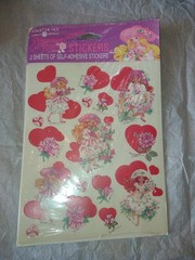 Vintage NEW American Greetings Forget Me Not Peppermint Rose Scented Stickers