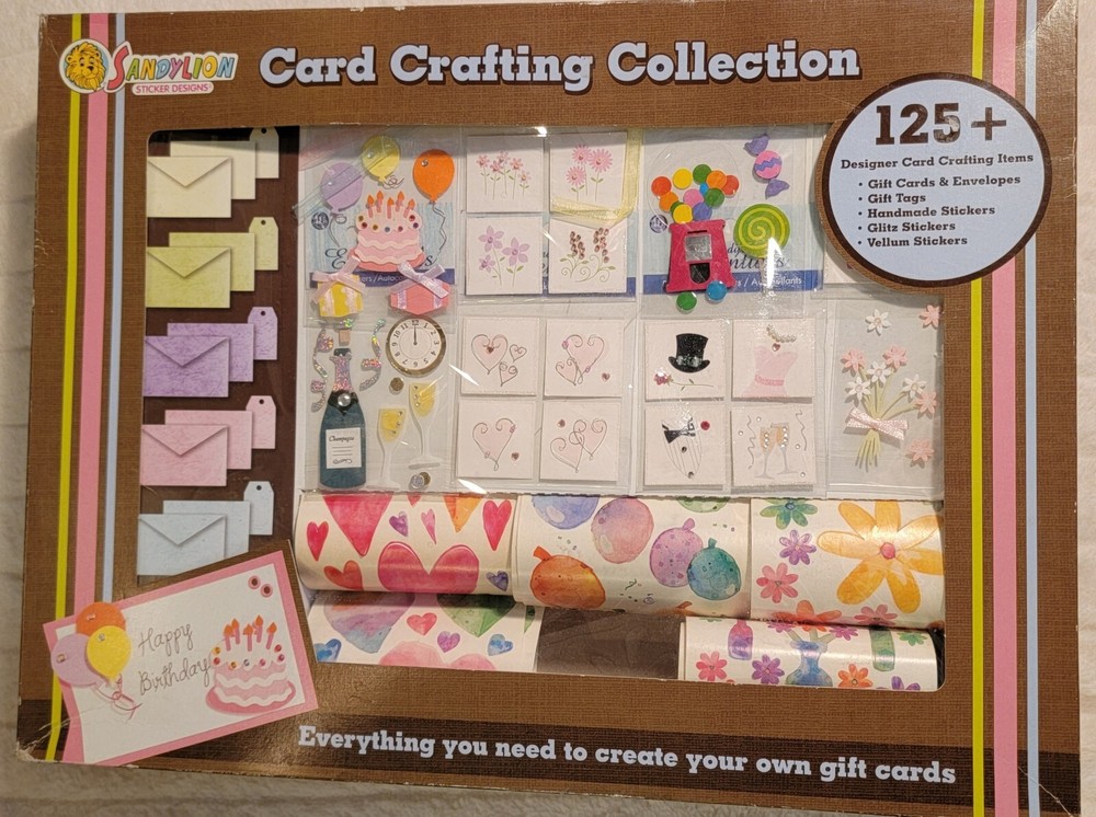 RARE 2004 Sandylion Sticker Card Crafting Collection Collectible Set – OPEN BOX