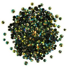 Buttons Galore Flat Back Jewelz for Crafts in Iridescent Earth Colors Jewels