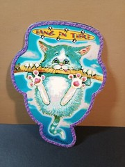 Vintage Stickers Cat Humor Vending Machine Sticker Y2K