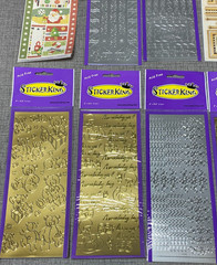 NOS Sticker King Vintage Prism Stickers Gift Tag Scrapbooking 48 Pack Lot NEW