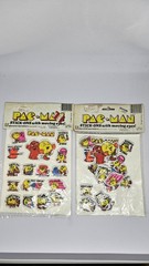 2 Pack-PAC-MAN Vintage 1982 Stick-Ons With Rolling Eyes Diamond Toymakers Bally
