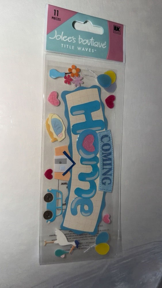 RARE HTF! Jolee’s Boutique Title Wave- Comimg Home. Baby. Stork