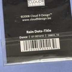 CLOUD 9 By Fiskars Epoxy Rain Drop ~Dance ~ Dancer Music Note Scrapbook Stickers