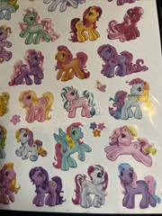Sandylion My Little Pony stickers 2 Sheets 2005 Hasbro Out Of Print Brand New