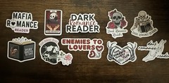 Dark Romance Reader Stickers Set Of 10