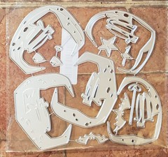 New Unbranded Metal Cutting Die Cuts Comic Moon and Stars