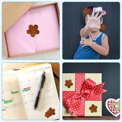500 Pcs Light Brown Daisy Stickers 1 Inch Cute Flower Shaped Sticker Labels
