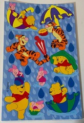 Winnie the Pooh & Tigger Stickers New (5) & Used (5) Confetti Hallmark Sandylion