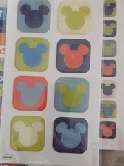 Vintage EK Success Disney Mickey Mouse Scrapbook Sticker Theme Pack Lot of 7