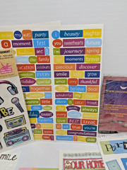 Large Scrapbook Lot Word Phrase Birthday Holiday Embellishment Craft Over 1.5lbs