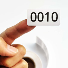 Consecutive Numbered Stickers, 1.6 X 0.8 Inch Inventory Labels, Number Stickers