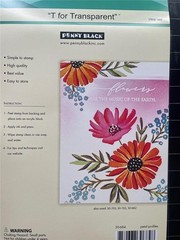 New Penny Black Rubber Stamp clear set PETAL PROFILES FLOWERS free USA ship