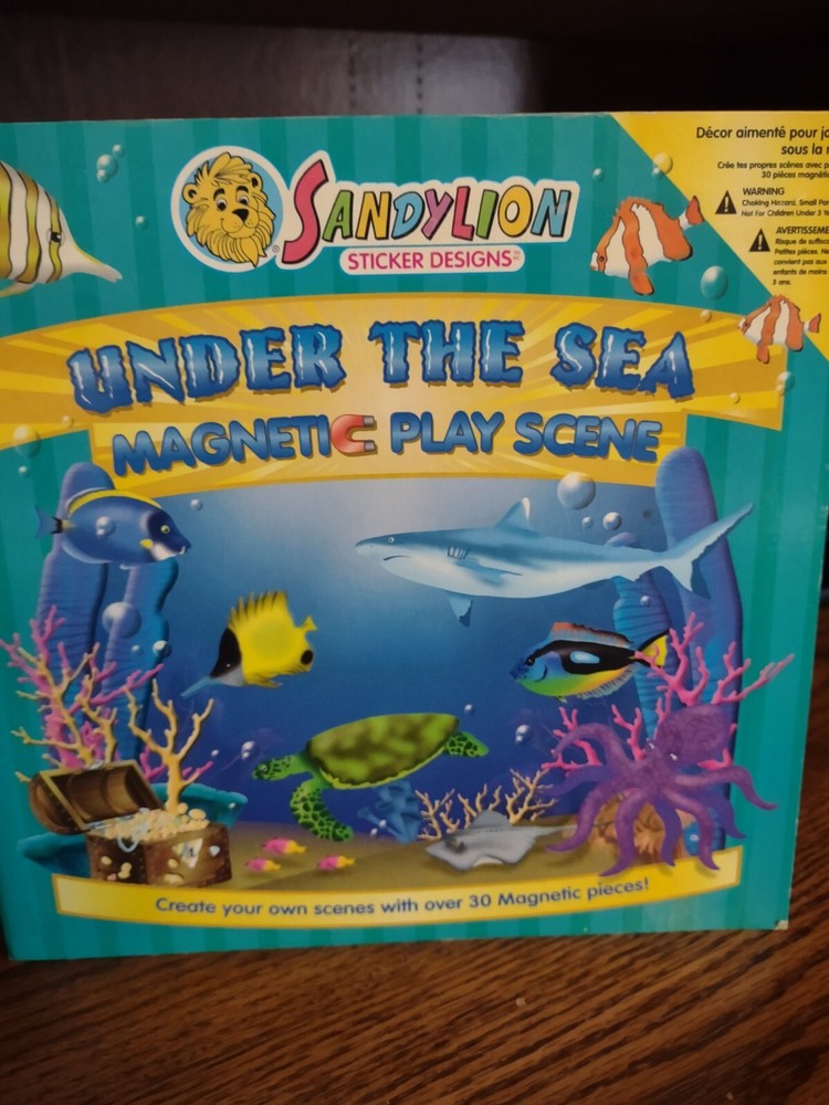 SandyLion sticker designs Under the Sea magnetic play scene