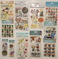 Lot Of 11 JOLEE’S BOUTIQUE K&CO Momenta Creative Touch 3D Stickers FOOD