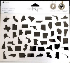 MADE MINE Self-Adhesive Rub-Ons – BLACK & WHITE ICONS – 301 pcs