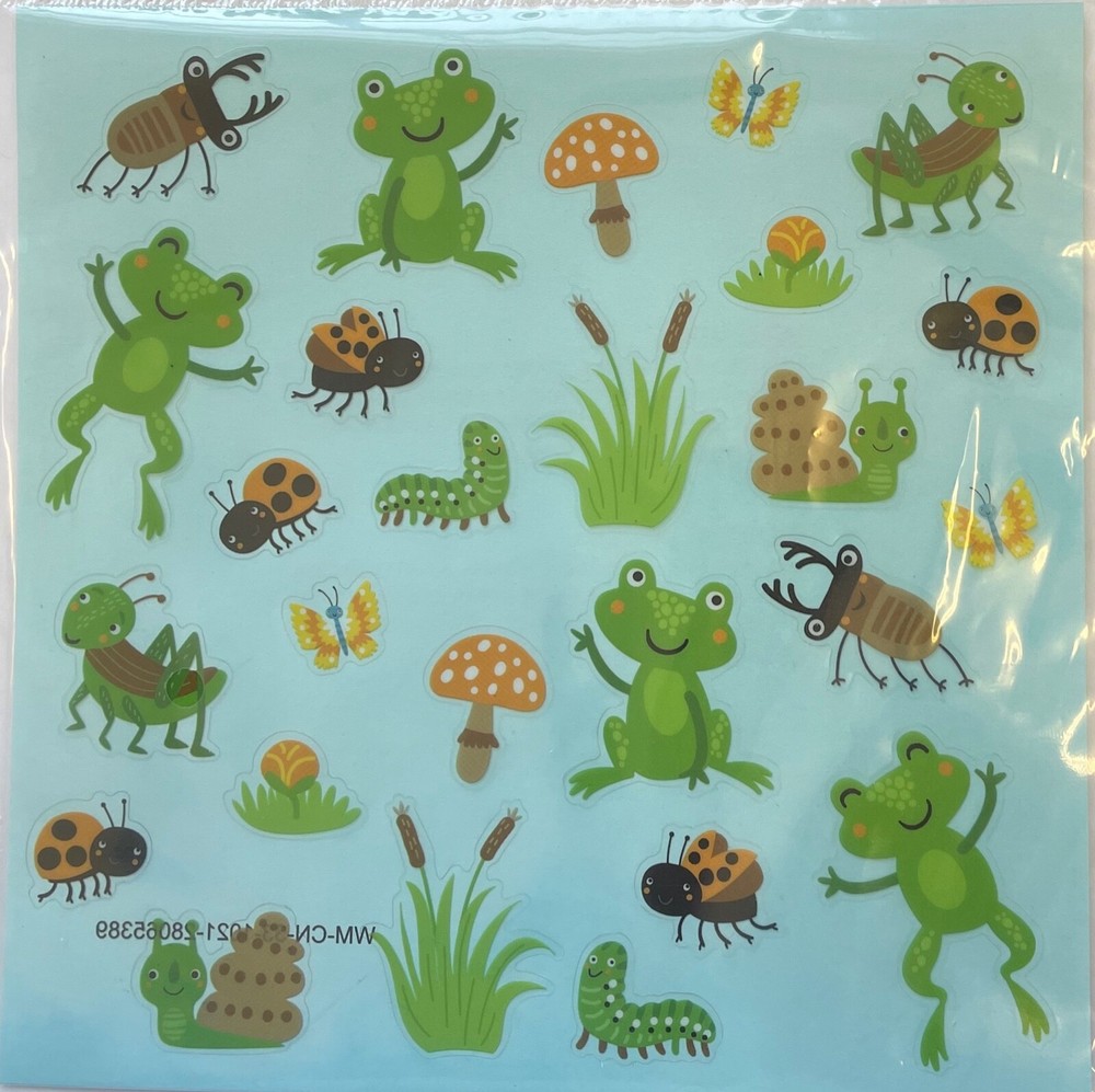Spring Friends Bugs Frogs Butterflies Stickers Planner Teacher Supply Crafts