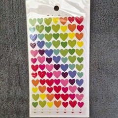 Pack of Colorful «Color Seal» Heart-Shaped Stickers
