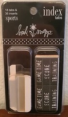 4 Packs Heidi Swapp Index Tabs Craft Embellishment – Sports, Love, Emotions #7