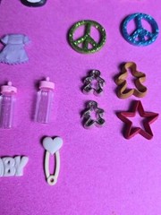 Lot Of 79 Pieces Mixed Miniatures For Crafting, Xmas Baby, Kid, Flowers, MLP ETC