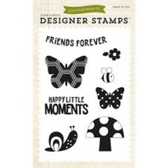 Echo Park Designer Clear Cling Stamps HAPPY LITTLE MOMENTS Scrapbooking