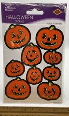 Beistle 4 3/4″ x 7 1/2″ Jack-O-Lantern Sticker 28/Pack
