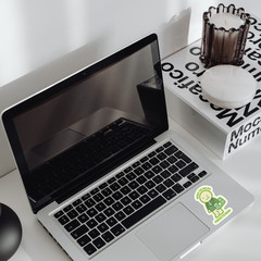 13 Smiski Stickers –Cute Minimal Glow-Inspired Sticker Pack for Journals, Laptop