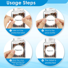 Clear Seal Sticker Labels 2 Inch round Circle Wafer Stickers/Labels 2 Inch Round
