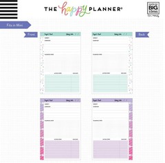 The Happy Planner Project / Goals Fill Paper Mini, 40 Sheets, Multi-Colored