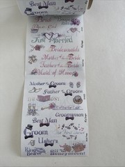 Bride & Groom Sticker ROLL NRN Designs Scrapbook Stickers Wedding Titles