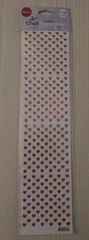 Red Mini Hearts With Gold Trim~ 1,392 Holographic Laser Stickers~VTG 2006~NIP