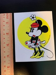 Vintage Minnie Mouse Sticker from the 80’s-Disneyland