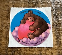 Vintage 1983 Aardvark Inc Boxed-In Bear On Cloud Sticker