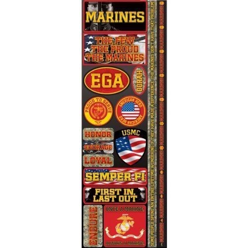 Signature Series 2012 Cardstock Combo Stickers 4.25″X12″-Marines