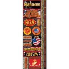 Signature Series 2012 Cardstock Combo Stickers 4.25″X12″-Marines