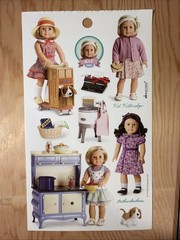 KIT American Girl Sticker Sheet Scrapbook Craft Stickers