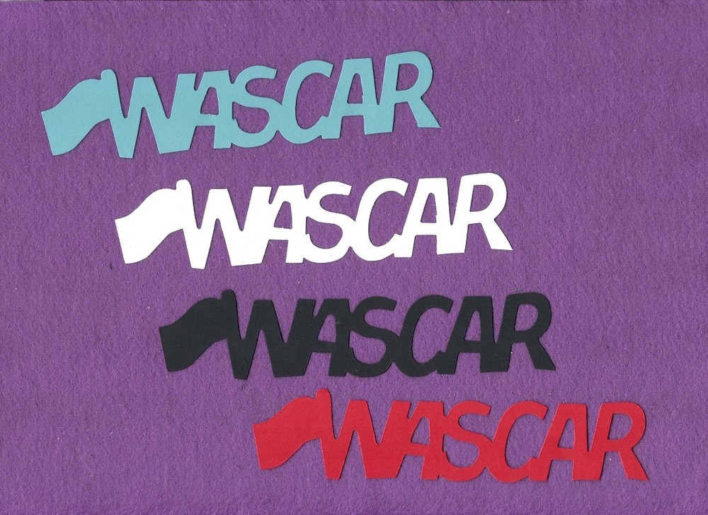 NASCAR word die cuts