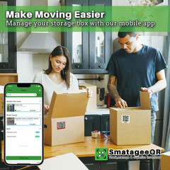 60 Pcs Color Coded QR Code Labels for Storage Bins,Moving and Organization | Pa
