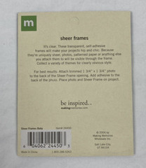 Making Memories Sheer Baby Frames NIP ~ set 3