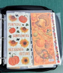 Creative Memories Binder ~ 14 Sheets of Stickers ~ Fall, Autumn, Halloween